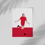 Steven Gerrard Liverpool Football Poster for Home Decor Gift