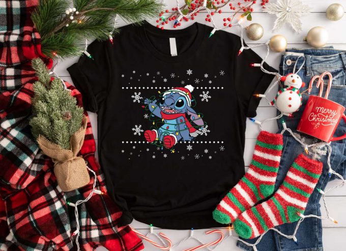 Stitch Christmas Sweatshirt Disney Party Santa Shirt Merry Stitchmas &Amp; Merry Christmas Shirt 2