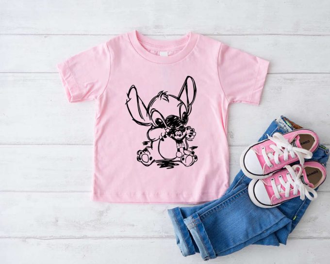 Cute Stitch Disney Shirt: Lilo &Amp; Stitch Tee With Mickey Doll - Disneyland Shirts 3