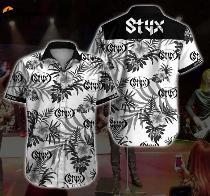 Styx Rock Floral Hawaiian Shirt For Men Women 1