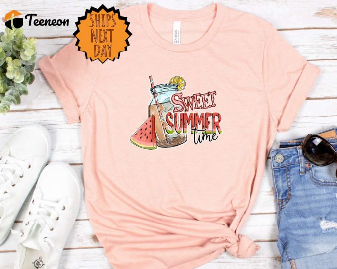 Sweet Summer Time Shirt: Embrace Summer Vibes With Hello Summer Beach Vacation And Watermelon Designs - Perfect Summer Gift 1