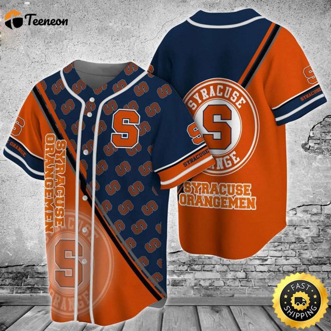 Syracuse Orange Baseball Jersey Gift For Men And Women 1