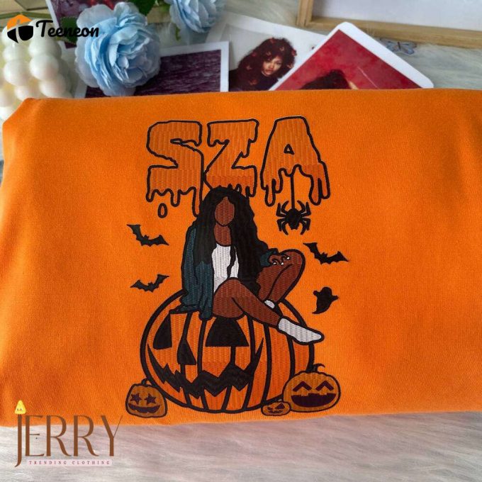 Sza Halloween Embroidered Sweatshirt 1