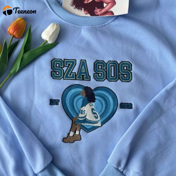 Sza Sos Tour Embroidered Sweatshirt 1