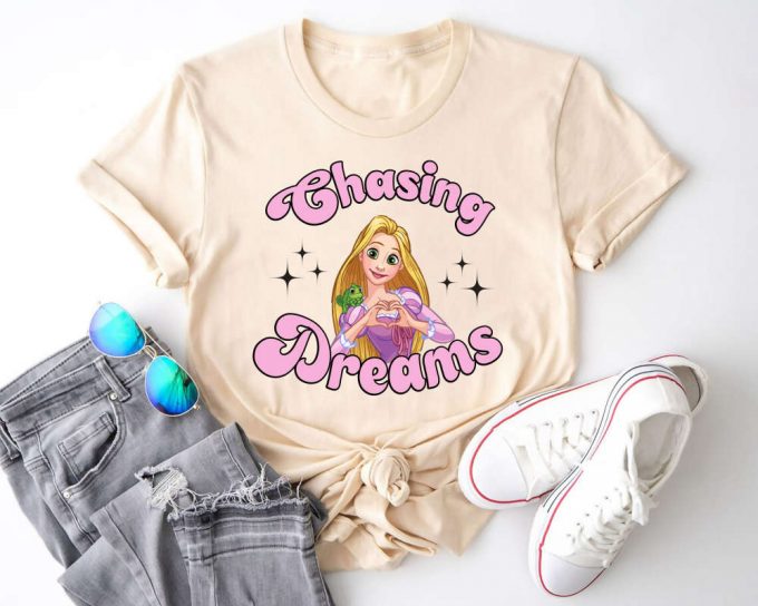 Disney Tangled Rapunzel Shirt - Chasing Dreams Birthday &Amp; Epcot - Best Day Ever! 3