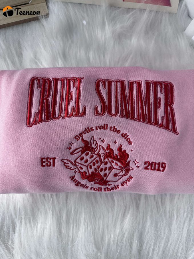 Taylor Swift Cruel Summer Embroidered Sweatshirt 1