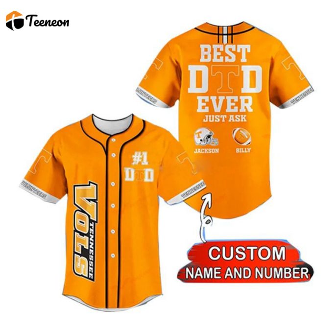 Tennessee Volunteers Baseball Jersey Gift For Men And Women 1