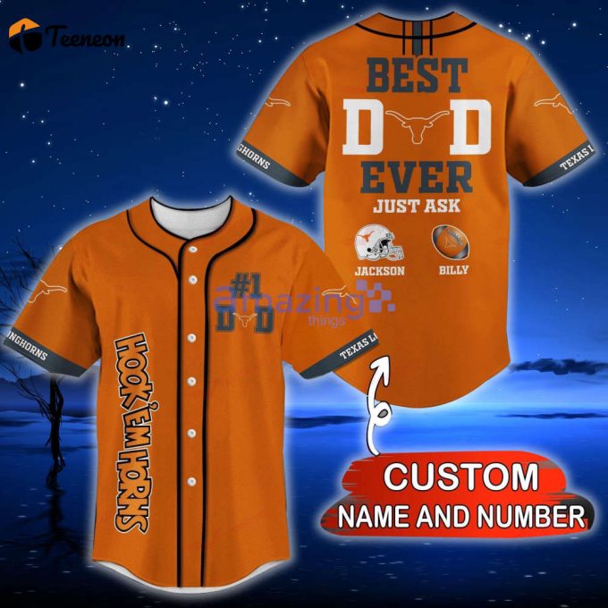 Texas Longhorn Baseball Jersey Gift For Men And Women 1