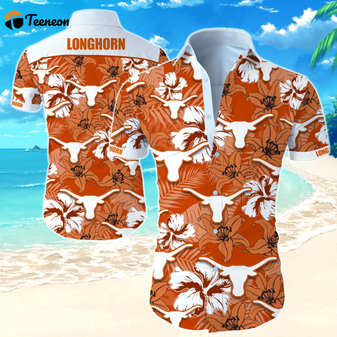 Texas Longhorn Hawaii Shirt, Best Gift For Men And Women 1