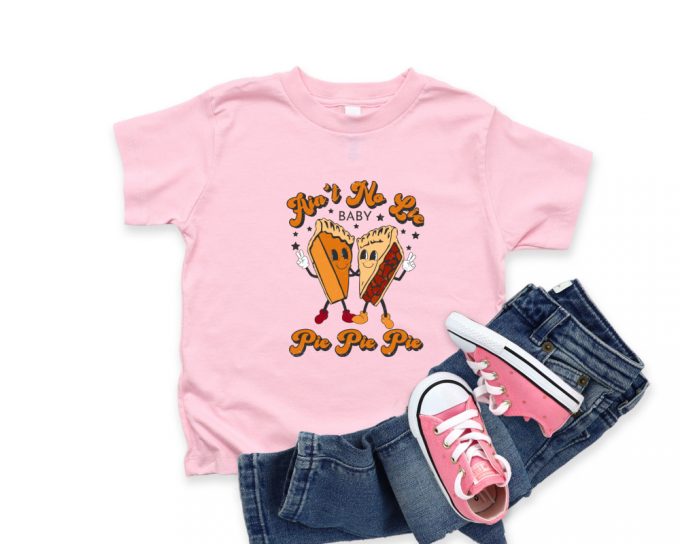 Thanksgiving Pie &Amp; Retro Fall Shirts: Just Here For Pumpkin Pie Funny &Amp; Engaging Halloween Tee 4