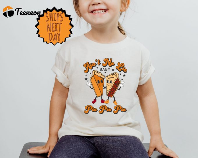 Thanksgiving Pie &Amp;Amp; Retro Fall Shirts: Just Here For Pumpkin Pie Funny &Amp;Amp; Engaging Halloween Tee 1