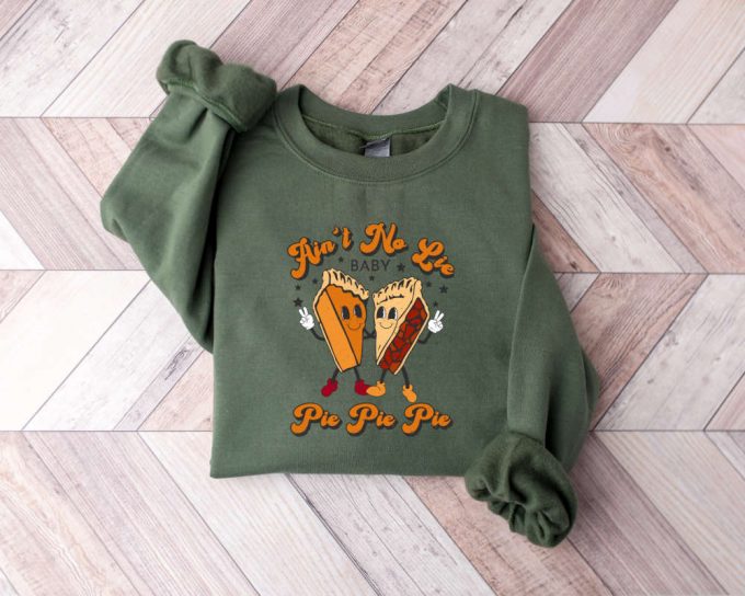 Cozy Thanksgiving Pie Sweater: Retro Fall &Amp; Halloween Sweaters Funny Pie Sweatshirt 2