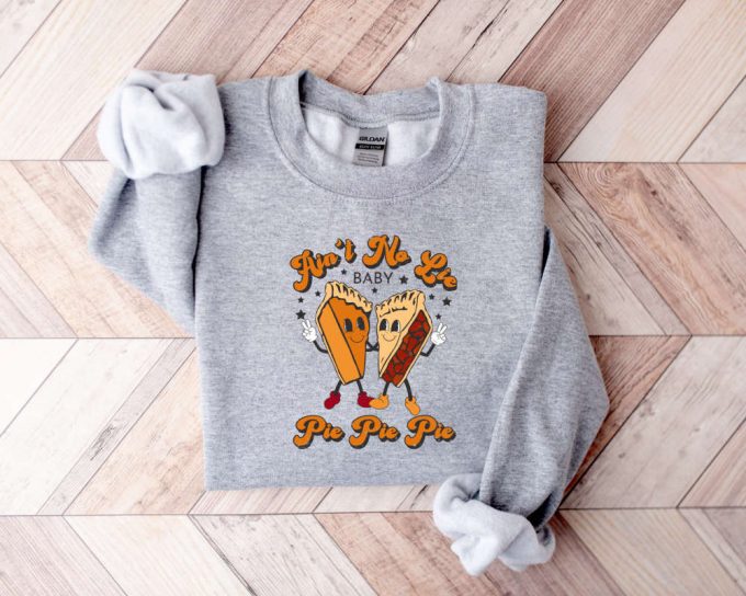 Cozy Thanksgiving Pie Sweater: Retro Fall &Amp; Halloween Sweaters Funny Pie Sweatshirt 3