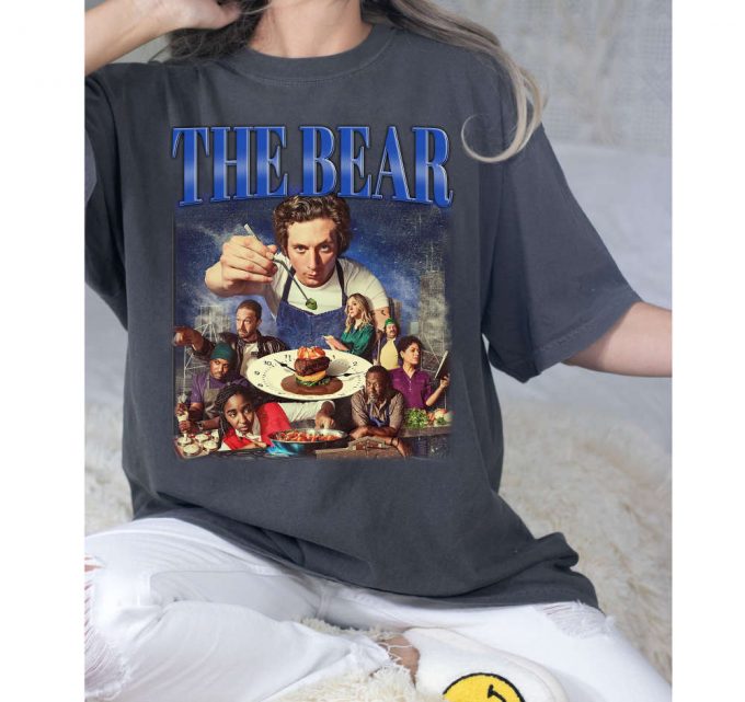 The Bear T-Shirt, The Bear Shirt, The Bear Tees, Hip Hop Graphic, Unisex Tees, Bootleg Retro 90'S Fans, Trendy Tee 3