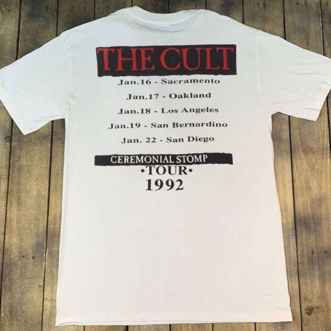 Vintage Cult Ceremonial Stomp Tour 1992 T-Shirt 90S Rock Shirt 2