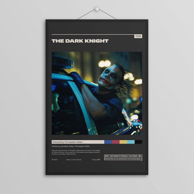 The Dark Knight | Christopher Nolan | Minimalist Movie Poster For Home Decor Gift | Vintage Retro Art Print 4