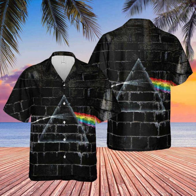 The Dark Side Of The Moon In The Wall Art Hawaiian Pink Floyd Shirt Gift For Men Women 2