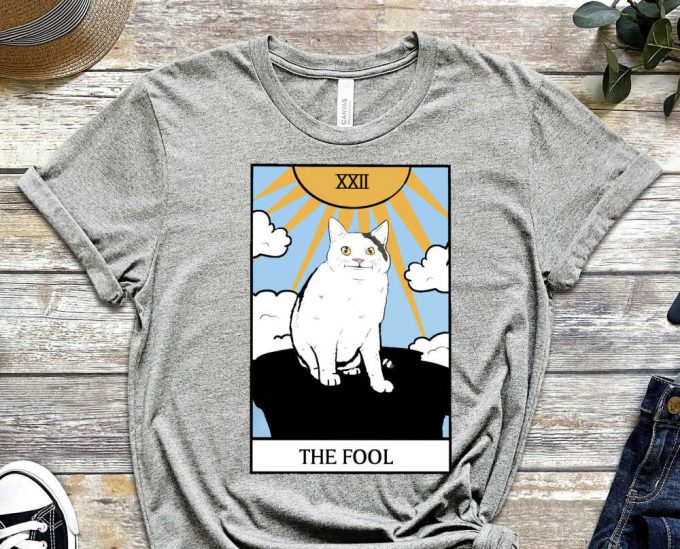 The Fool Shirt, Mem Shirt Cat Shirt. Kitty Shirt, Meme Cat Tee, Nerd Shirt, Gift For Meme Lover, Gift For Nerd, Gift For Geek, Stupid Shirt 3