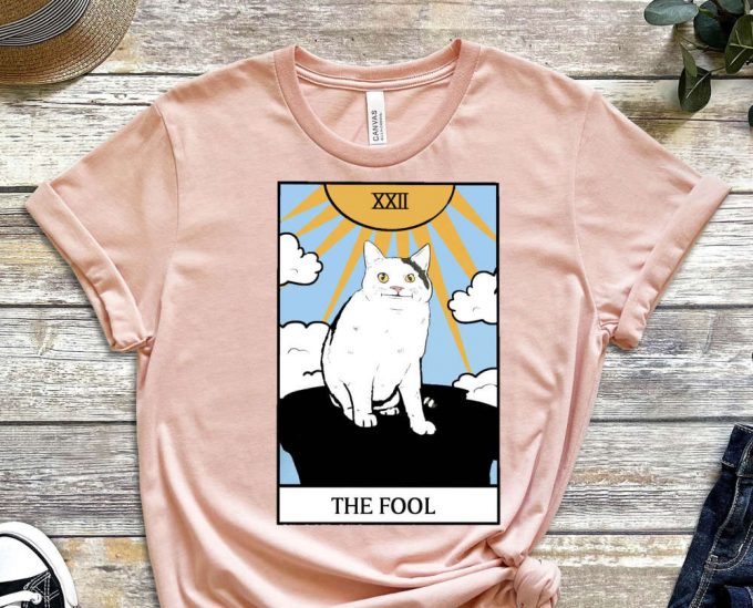 The Fool Shirt, Mem Shirt Cat Shirt. Kitty Shirt, Meme Cat Tee, Nerd Shirt, Gift For Meme Lover, Gift For Nerd, Gift For Geek, Stupid Shirt 4