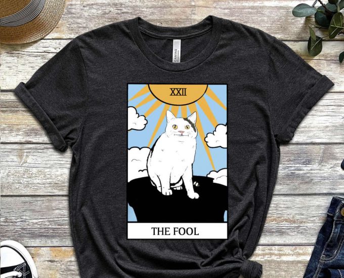 The Fool Shirt, Mem Shirt Cat Shirt. Kitty Shirt, Meme Cat Tee, Nerd Shirt, Gift For Meme Lover, Gift For Nerd, Gift For Geek, Stupid Shirt 5