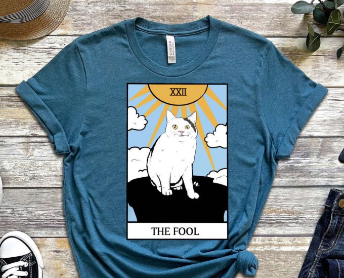 The Fool Shirt, Mem Shirt Cat Shirt. Kitty Shirt, Meme Cat Tee, Nerd Shirt, Gift For Meme Lover, Gift For Nerd, Gift For Geek, Stupid Shirt 6
