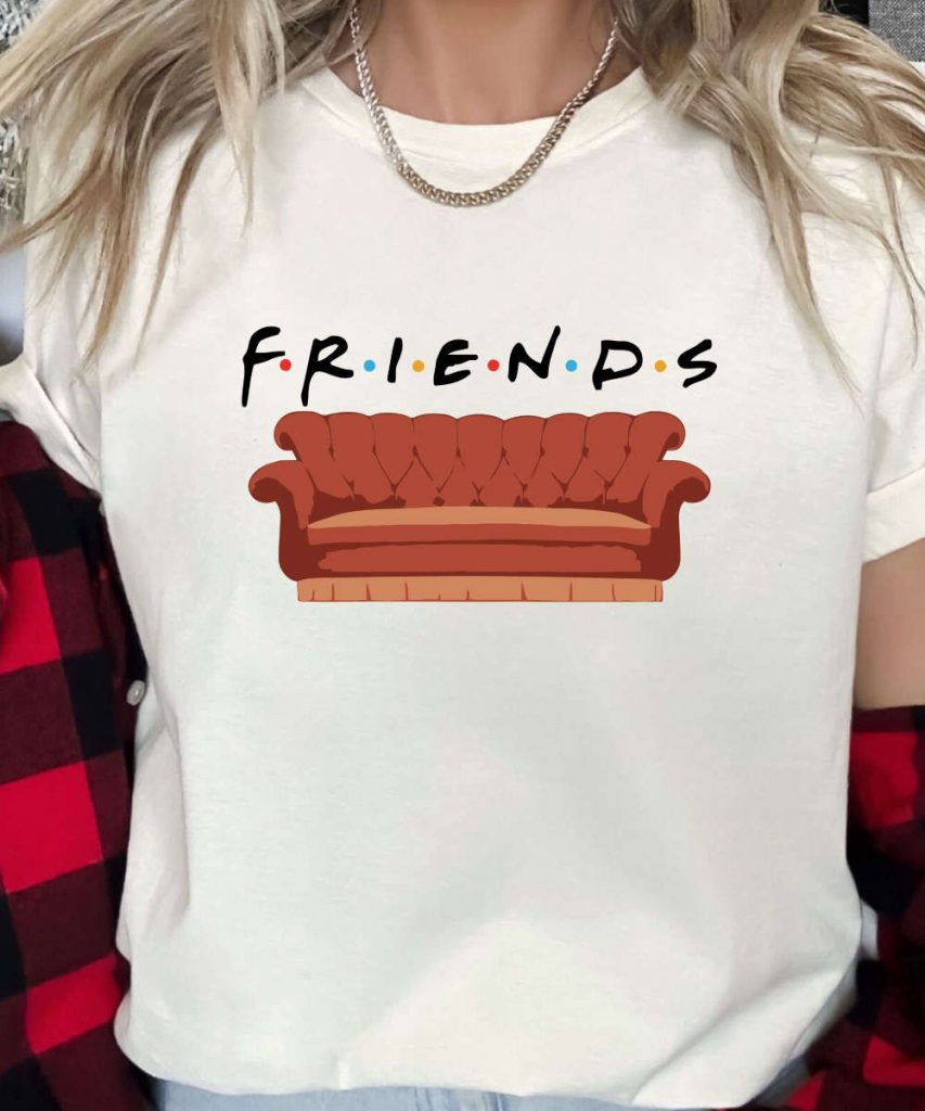 The Friends Couch Tshirt, Friends Shirt, I'Ll Be There For You, Chandler, Monica, Rachel, Joey, Phoebe T-Shirt, Central Perk 7