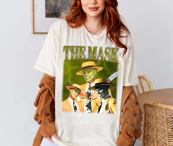 The Mask T-Shirt, The Mask Shirt, The Mask Tees, Hip Hop Graphic, Unisex Tees, Bootleg Retro 90'S Fans, Trendy Tee 2