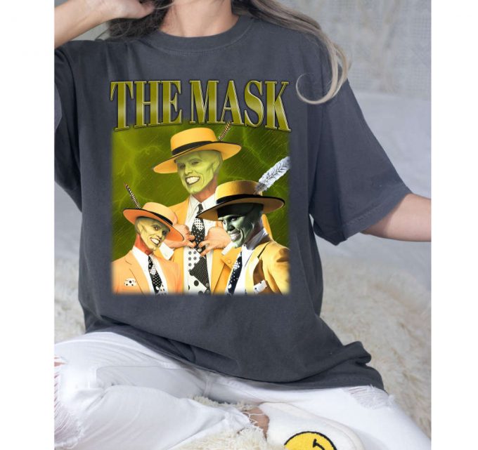 The Mask T-Shirt, The Mask Shirt, The Mask Tees, Hip Hop Graphic, Unisex Tees, Bootleg Retro 90'S Fans, Trendy Tee 3