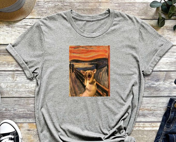 The Scream Cat, Unique Art For Cat Lovers, Meme Shirt, Cool Cat Shirt, Cat Tee, Funny Cat Shirt, Kitten Shirt, Cat Lover Shirt 5