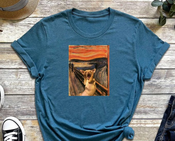 The Scream Cat, Unique Art For Cat Lovers, Meme Shirt, Cool Cat Shirt, Cat Tee, Funny Cat Shirt, Kitten Shirt, Cat Lover Shirt 4