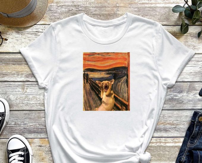 The Scream Cat, Unique Art For Cat Lovers, Meme Shirt, Cool Cat Shirt, Cat Tee, Funny Cat Shirt, Kitten Shirt, Cat Lover Shirt 6