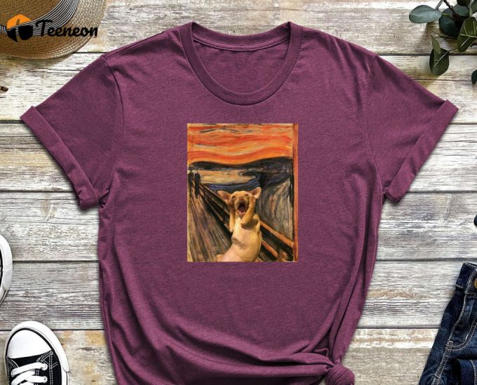 The Scream Cat, Unique Art For Cat Lovers, Meme Shirt, Cool Cat Shirt, Cat Tee, Funny Cat Shirt, Kitten Shirt, Cat Lover Shirt 1