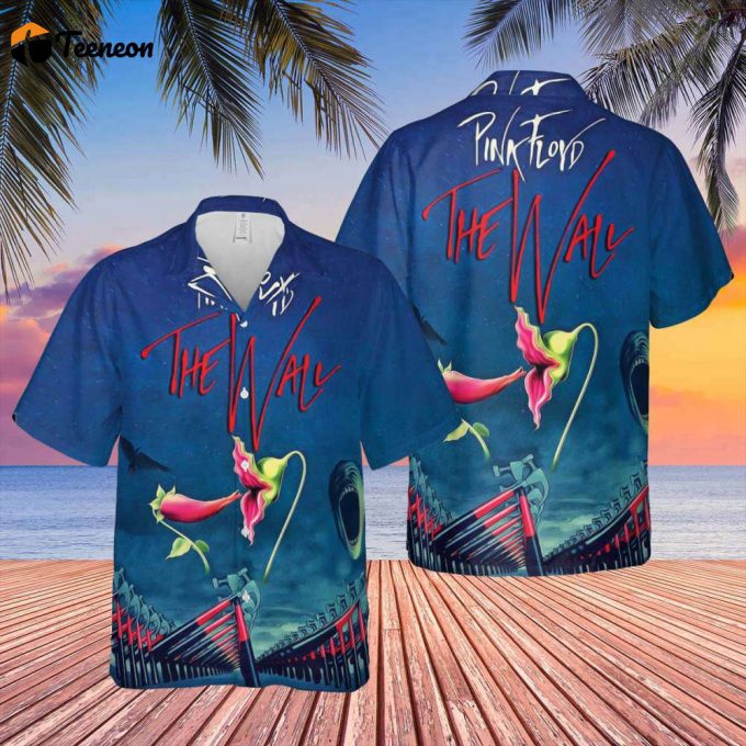 The Wall Hammer Flower Screaming Face Hawaiian Pink Floyd Shirt Gift For Men Women 1