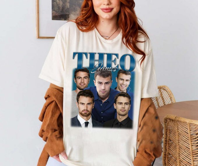 Theo James T-Shirt, Theo James Shirt, Theo James Tees, Hip Hop Graphic, Unisex Tees, Bootleg Retro 90'S Fans, Trendy Tee 2