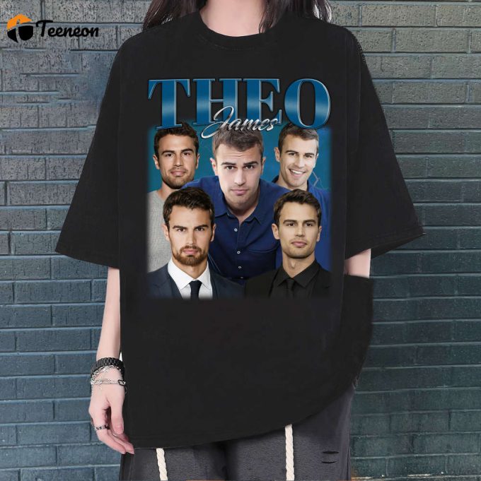 Theo James T-Shirt, Theo James Shirt, Theo James Tees, Hip Hop Graphic, Unisex Tees, Bootleg Retro 90'S Fans, Trendy Tee 1