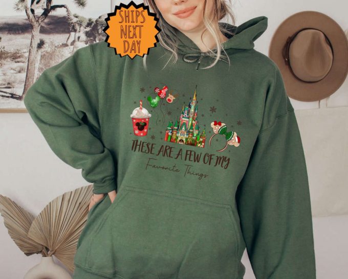 Christmas Disney Sweatshirt: Favorite Things Trip Shirt Hoodie &Amp; Gifts Xmas Disney Family 3