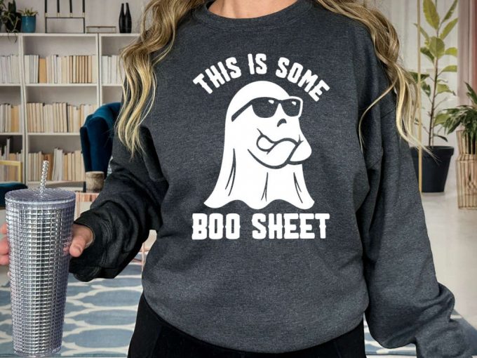 Spooky Boo Sheet Shirt: Funny Halloween Ghost Tshirt For Spooky Vibes &Amp; Halloween Season 2
