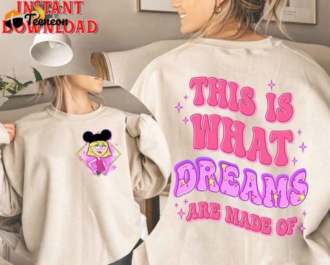 Lizzie Mcguire Png File: Instant Download For Y2K Aesthetic Shirt - Dreams Come True! 1