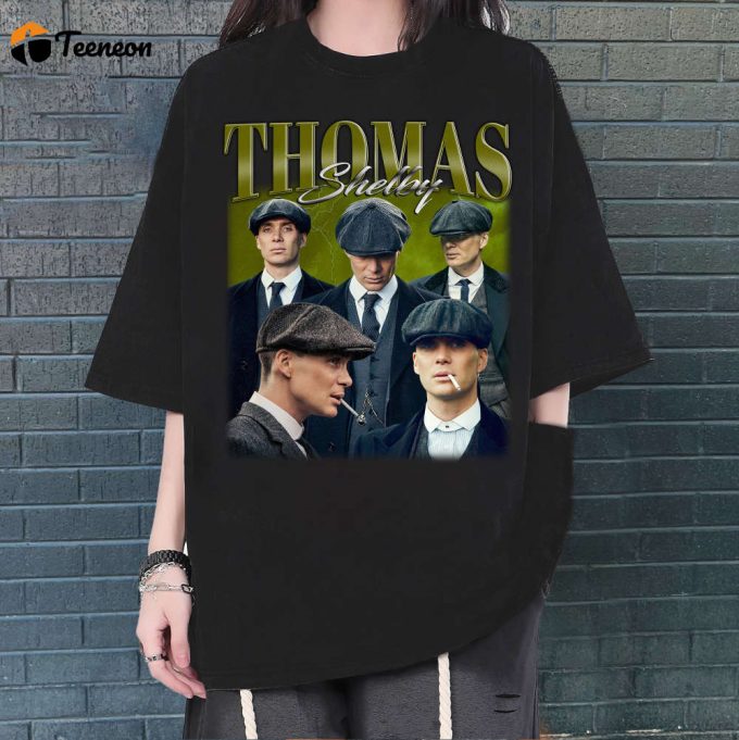 Thomas Shelby T-Shirt, Thomas Shelby Shirt, Thomas Shelby Tees, Hip Hop Graphic, Unisex Tees, Bootleg Retro 90'S Fans, Trendy Tee 1