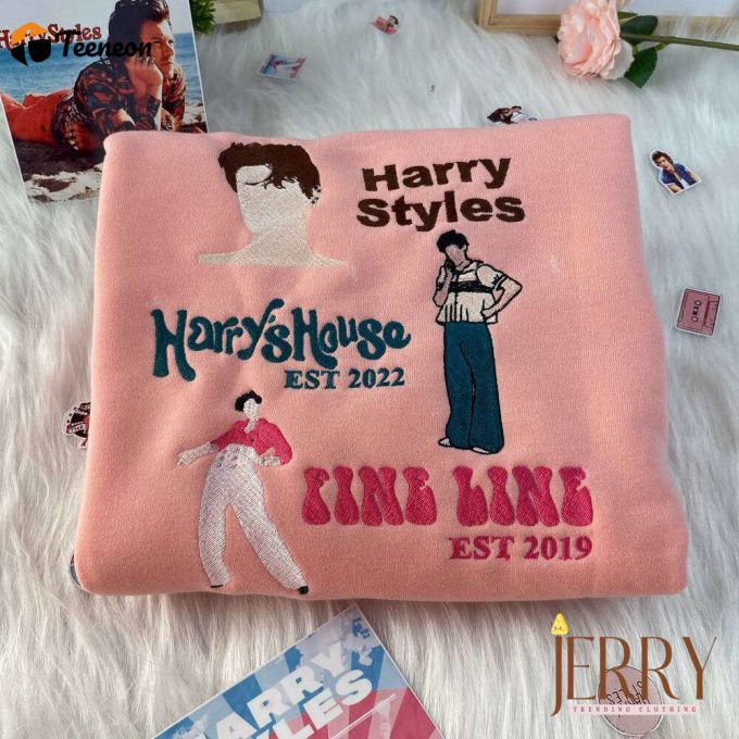 Three Albums Harry Styles Embroidered Sweatshirts 1