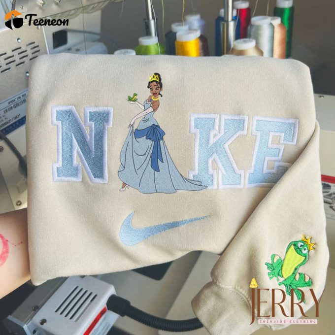 Tiana Princess Disney Nike Embroidered Sweatshirt 1