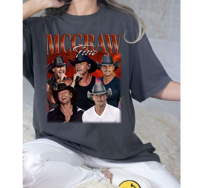 Tim Mcgraw T-Shirt, Tim Mcgraw Shirt, Tim Mcgraw Tees, Hip Hop Graphic, Unisex Tees, Bootleg Retro 90'S Fans, Trendy Tee 3