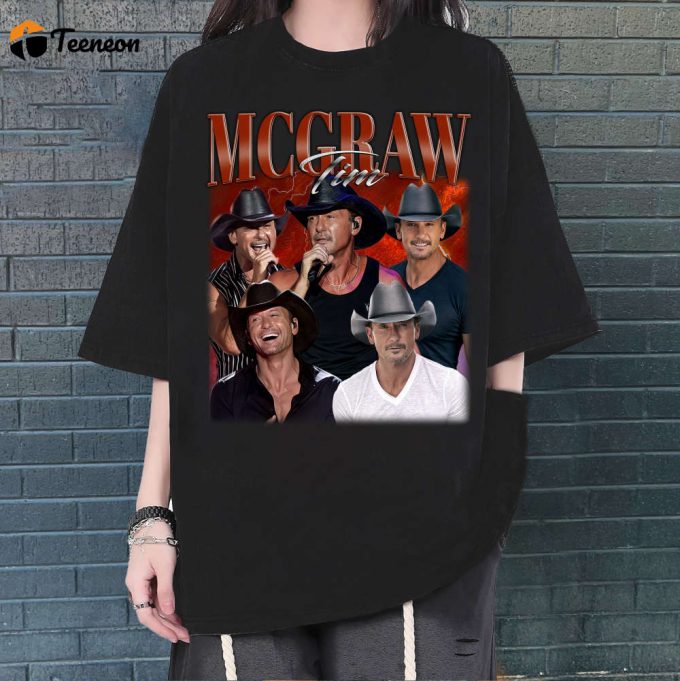 Tim Mcgraw T-Shirt, Tim Mcgraw Shirt, Tim Mcgraw Tees, Hip Hop Graphic, Unisex Tees, Bootleg Retro 90'S Fans, Trendy Tee 1