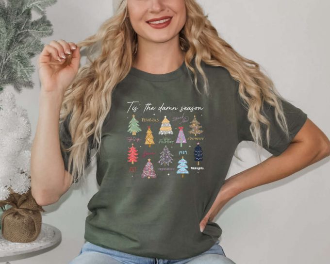 Tis The Damn Season Sweatshirt And Hoodie, Christmas Tree Shirt, Song Lyric Sweatshirt, Holiday Sweatshirt, New Year Sweater,Christmas Gift 6