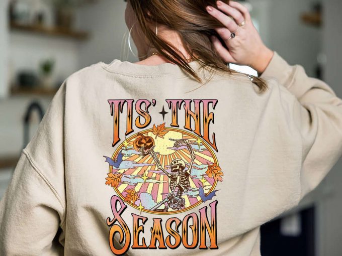 Spooky Season Skeleton Shirt: Halloween Sweatshirt Fall Season Vibes Stay Spooky - 95 Characters 3