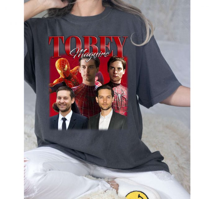 Tobey Maguire T-Shirt, Tobey Maguire Shirt, Tobey Maguire Tees, Hip Hop Graphic, Unisex Tees, Bootleg Retro 90'S Fans, Trendy Tee 3