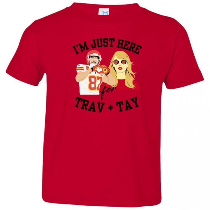 Toddler Trav And Tay Swifty Super Bowl Shirt 2