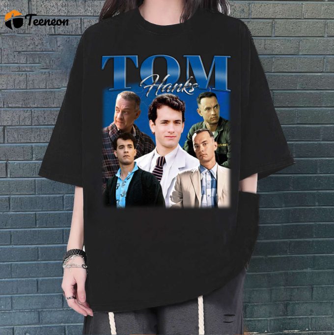 Tom Hanks T-Shirt, Tom Hanks Shirt, Tom Hanks Tees, Hip Hop Graphic, Unisex Tees, Bootleg Retro 90'S Fans, Trendy Tee 1