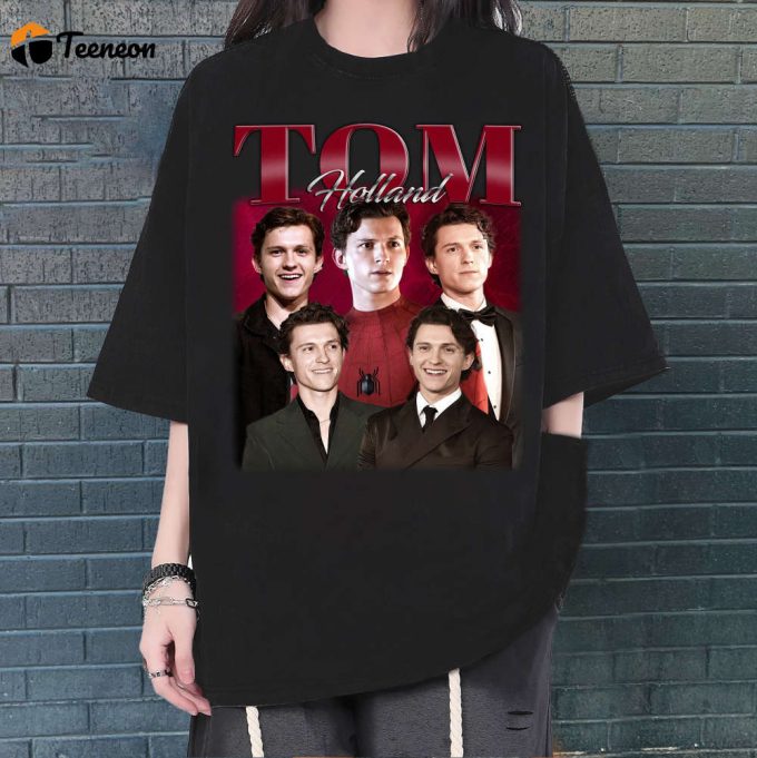 Tom Holland T-Shirt, Tom Holland Shirt, Tom Holland Tees, Hip Hop Graphic, Unisex Tees, Bootleg Retro 90'S Fans, Trendy Tee 1