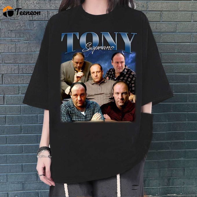 Tony Soprano T-Shirt, Tony Soprano Shirt, Tony Soprano Tees, Hip Hop Graphic, Unisex Tees, Bootleg Retro 90'S Fans, Trendy Tee 1